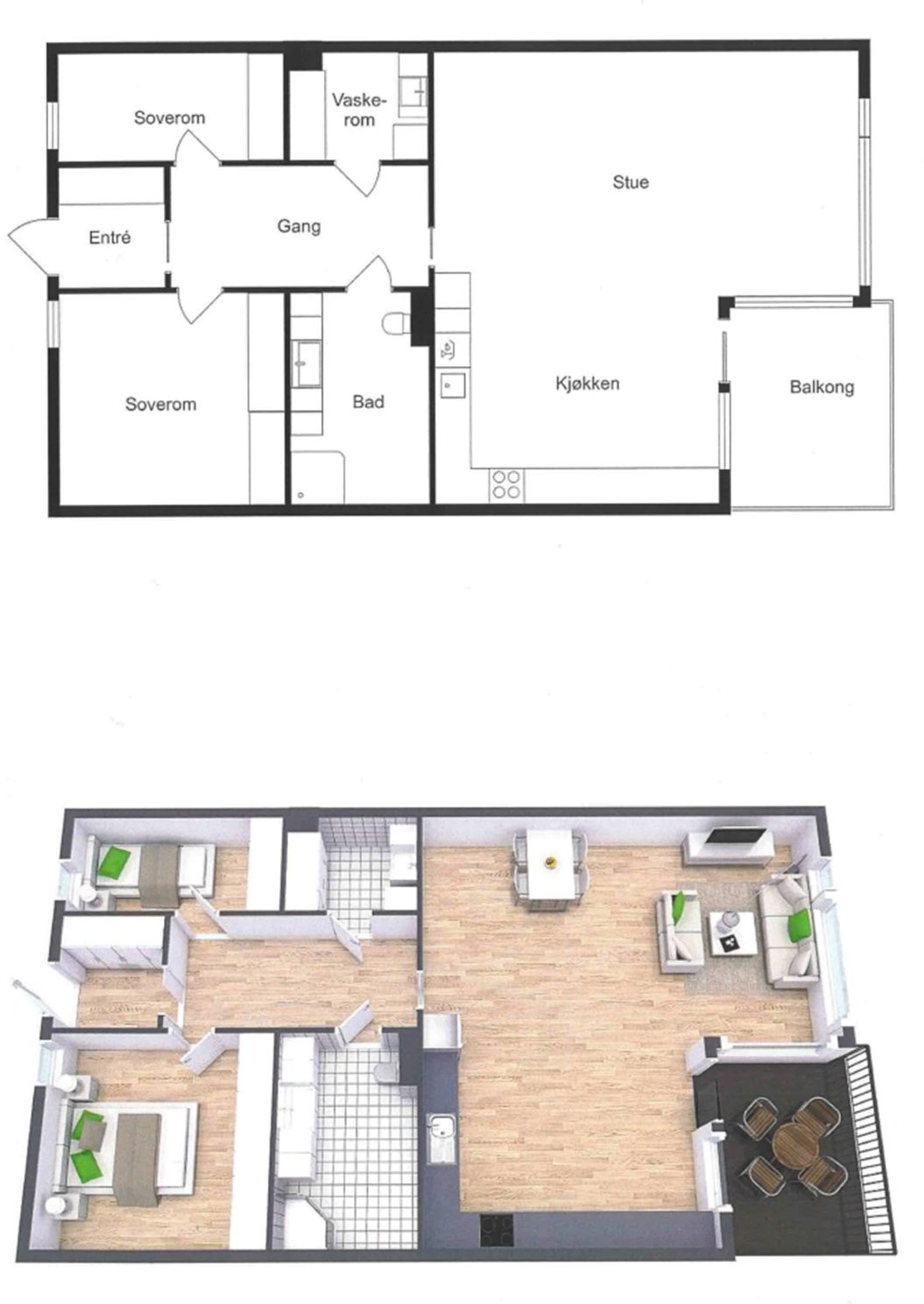 Plantegning Galleribilde