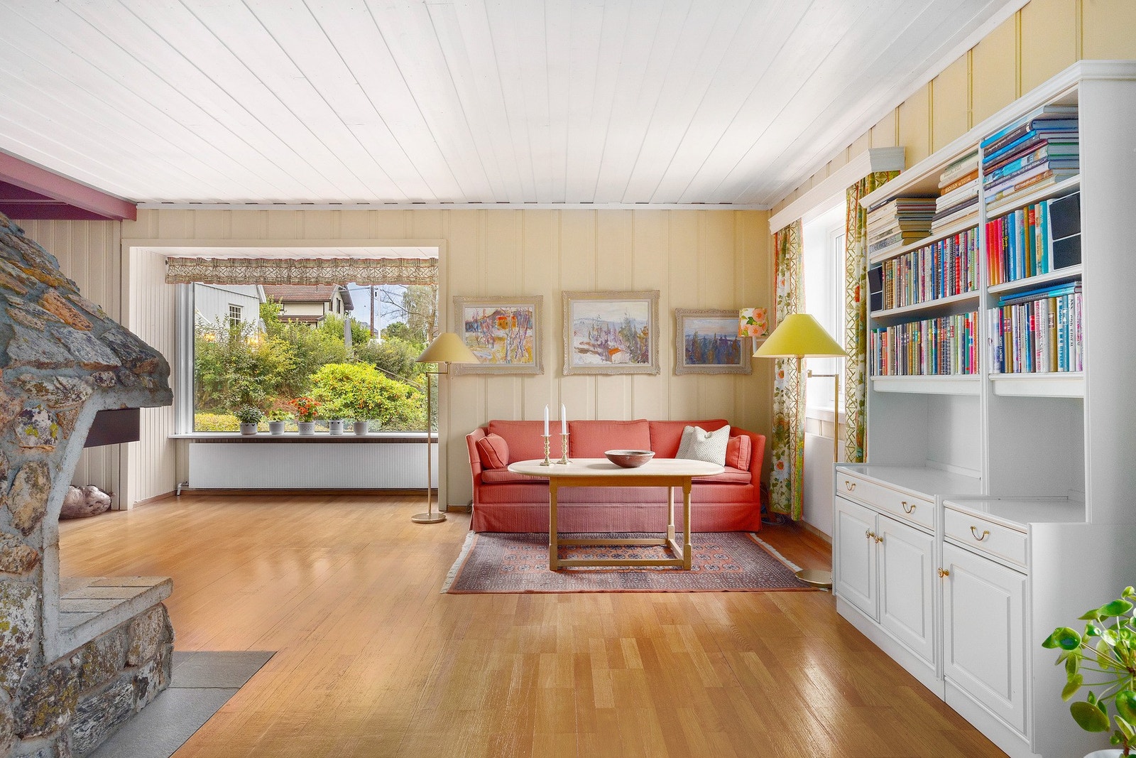 Parkett på gulv. Galleribilde