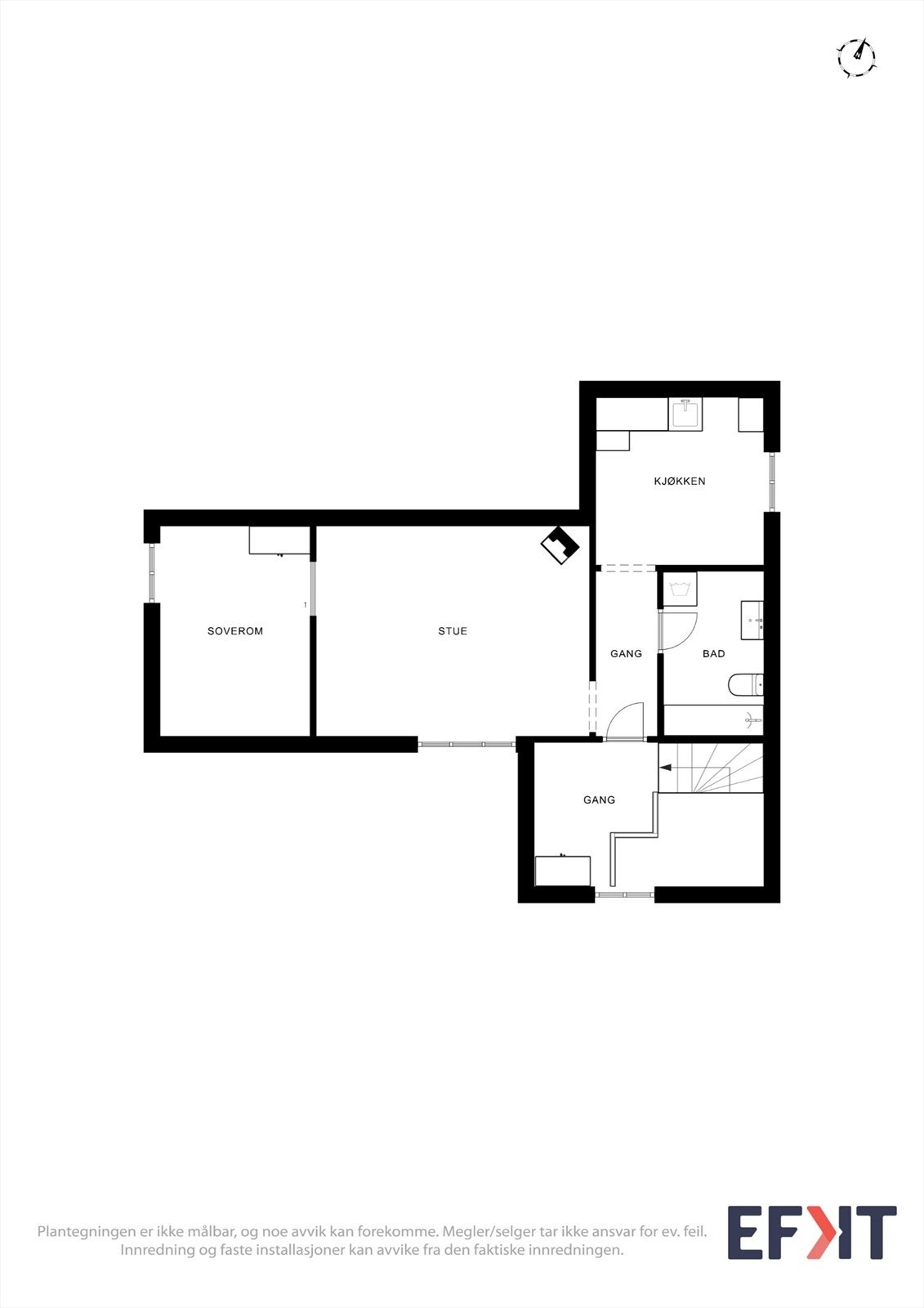 Plantegning 2. etasje Galleribilde