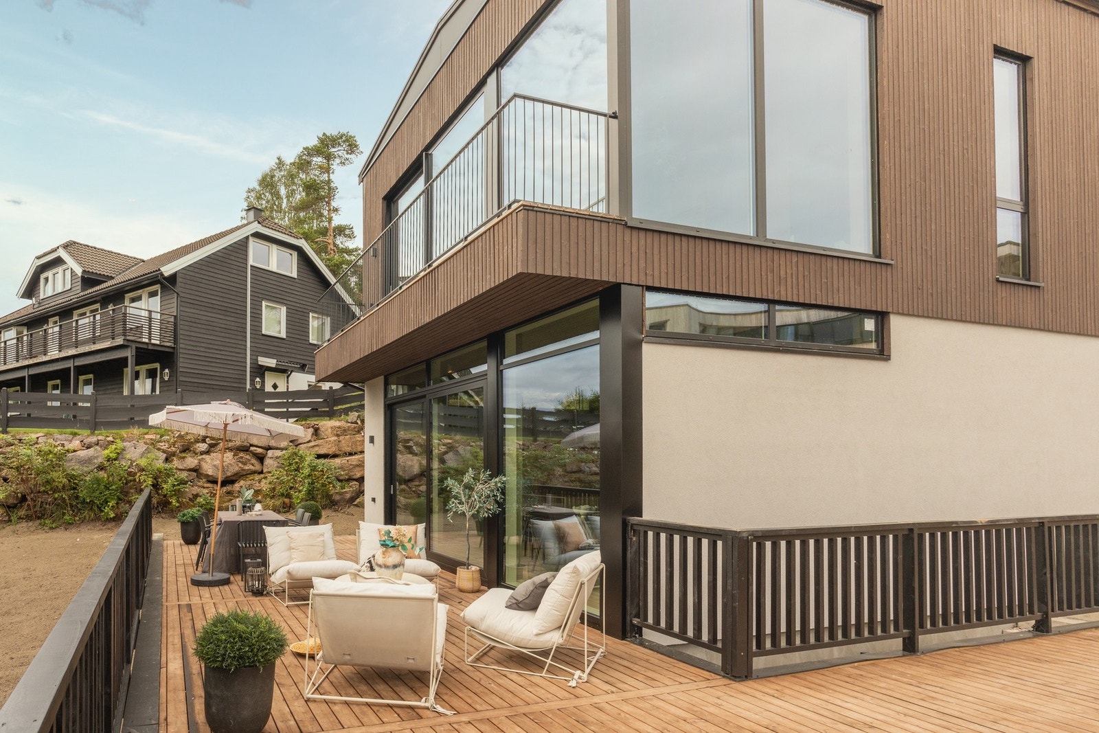 Totalt er det terrasser på 86 kvm. Galleribilde