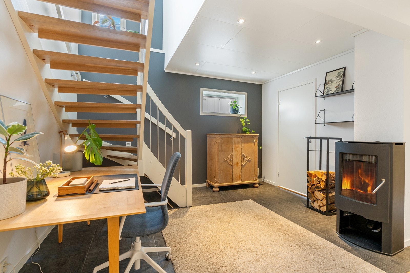 Peisovn i kjellerstuen Galleribilde