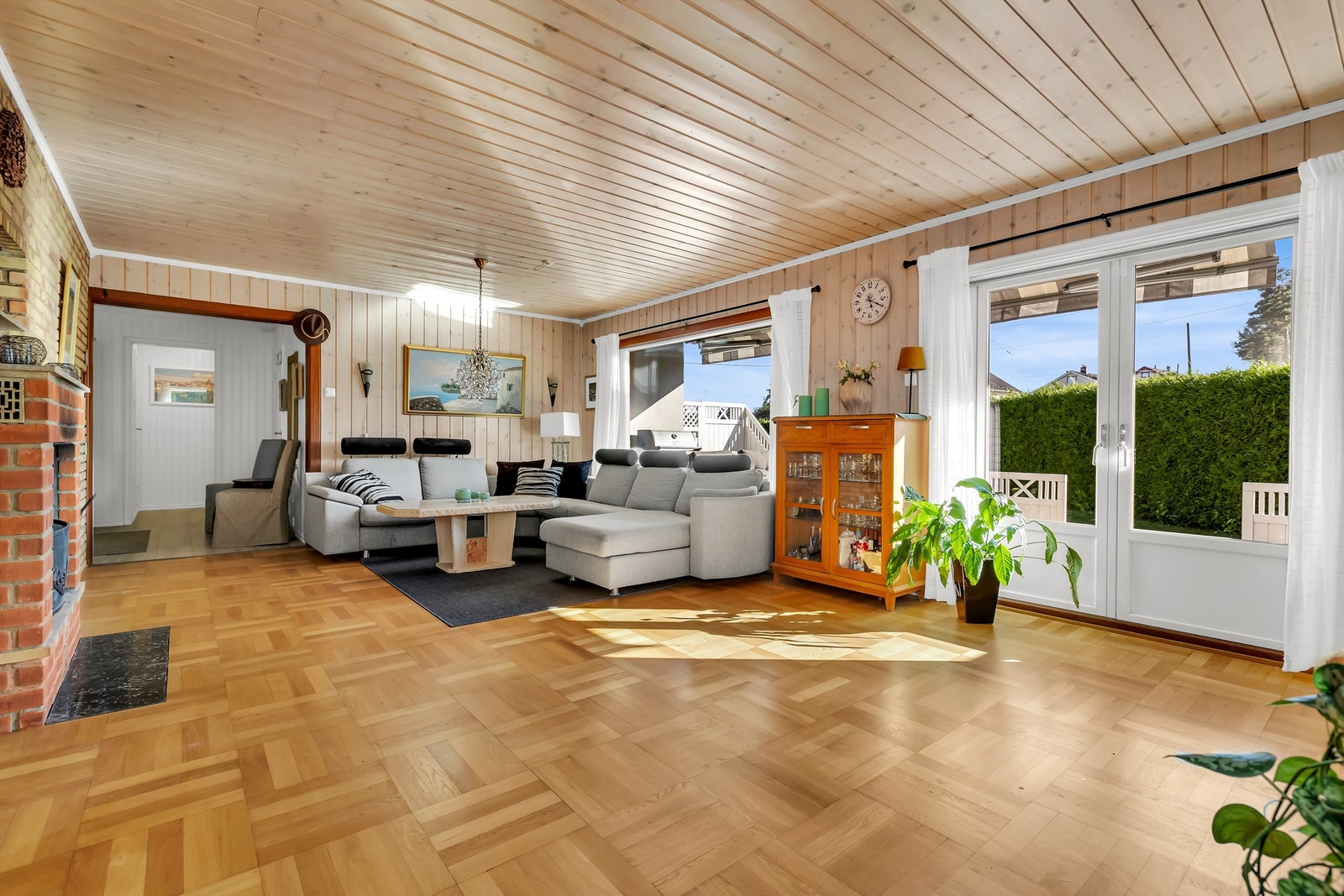 Stue med utgang til terrasse Galleribilde