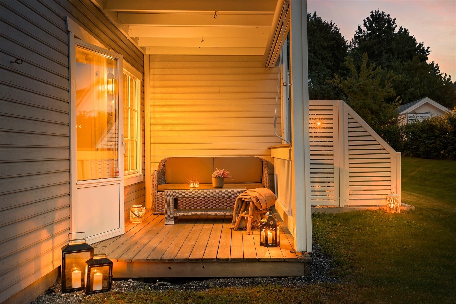 Stemningsbilde på terrassen. Galleribilde