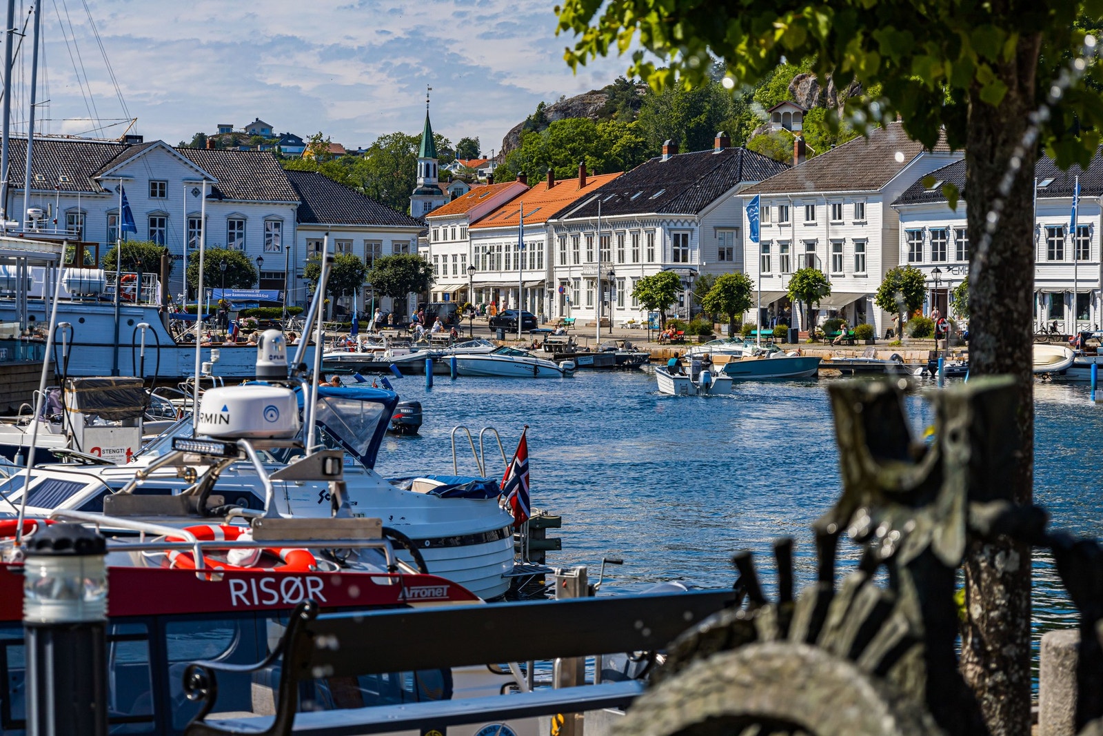 Risør sentrum. Galleribilde