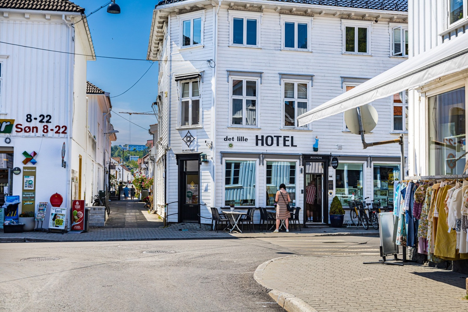 Risør sentrum. Galleribilde