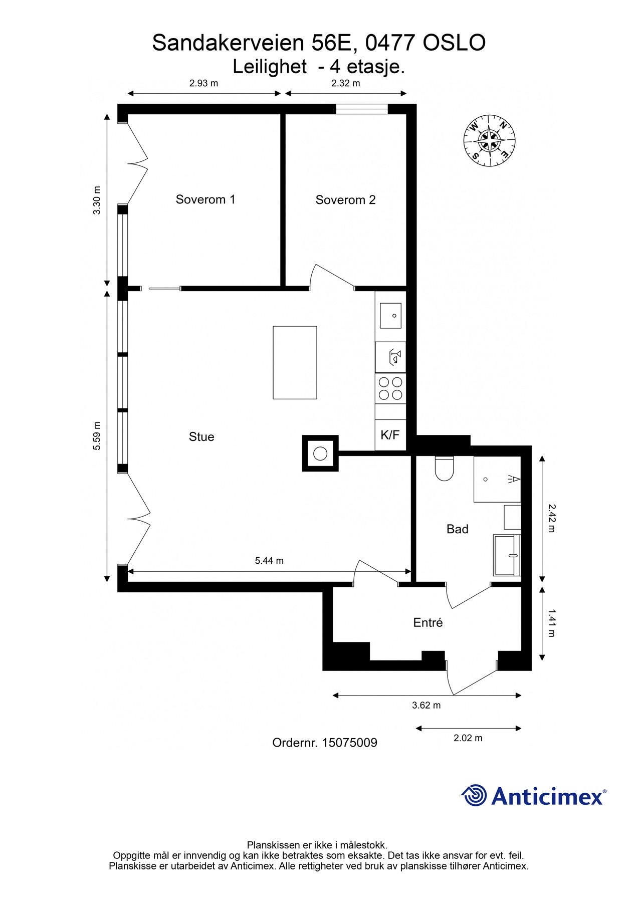 Dagens planløsning. Galleribilde