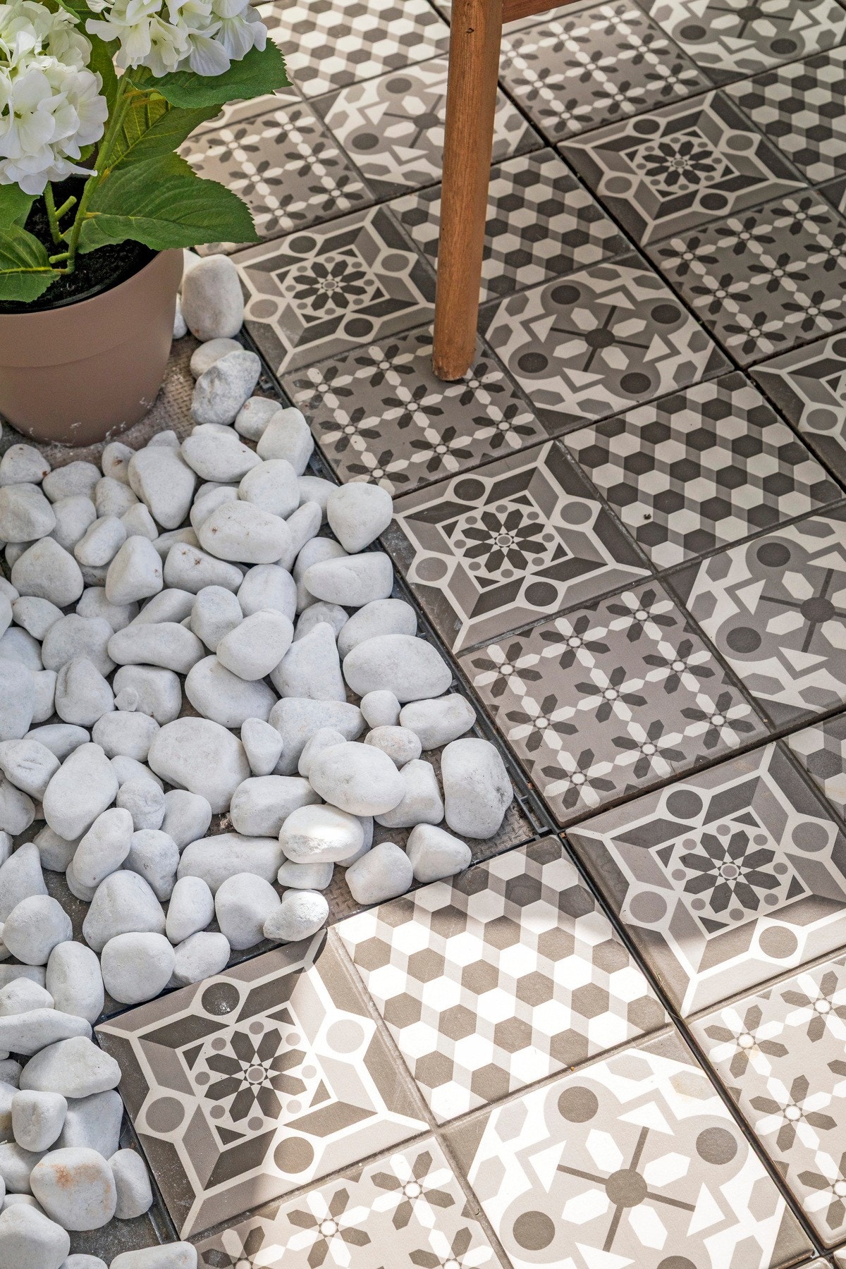 Legg merke til de flotte flisene på balkongen! Galleribilde