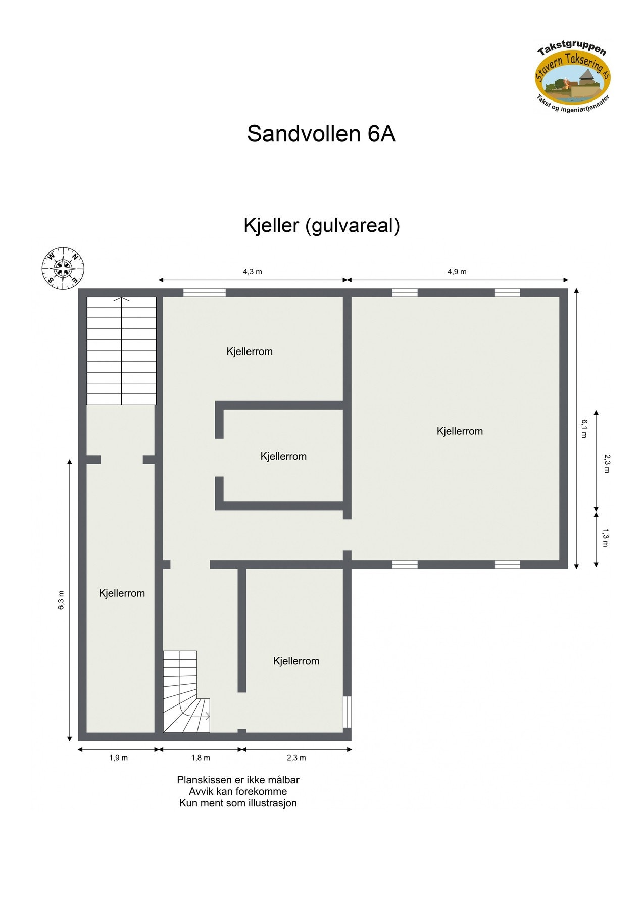 Plantegning kjeller Galleribilde
