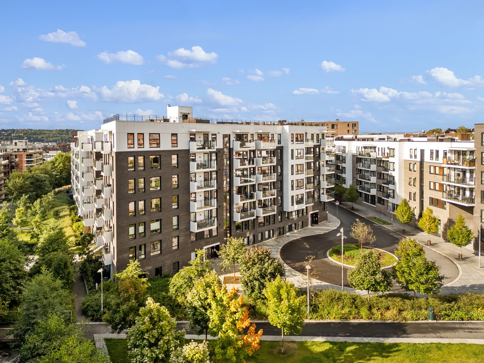 Her bor man rett ved Tiedemannsparken i rolige omgivelser. Galleribilde