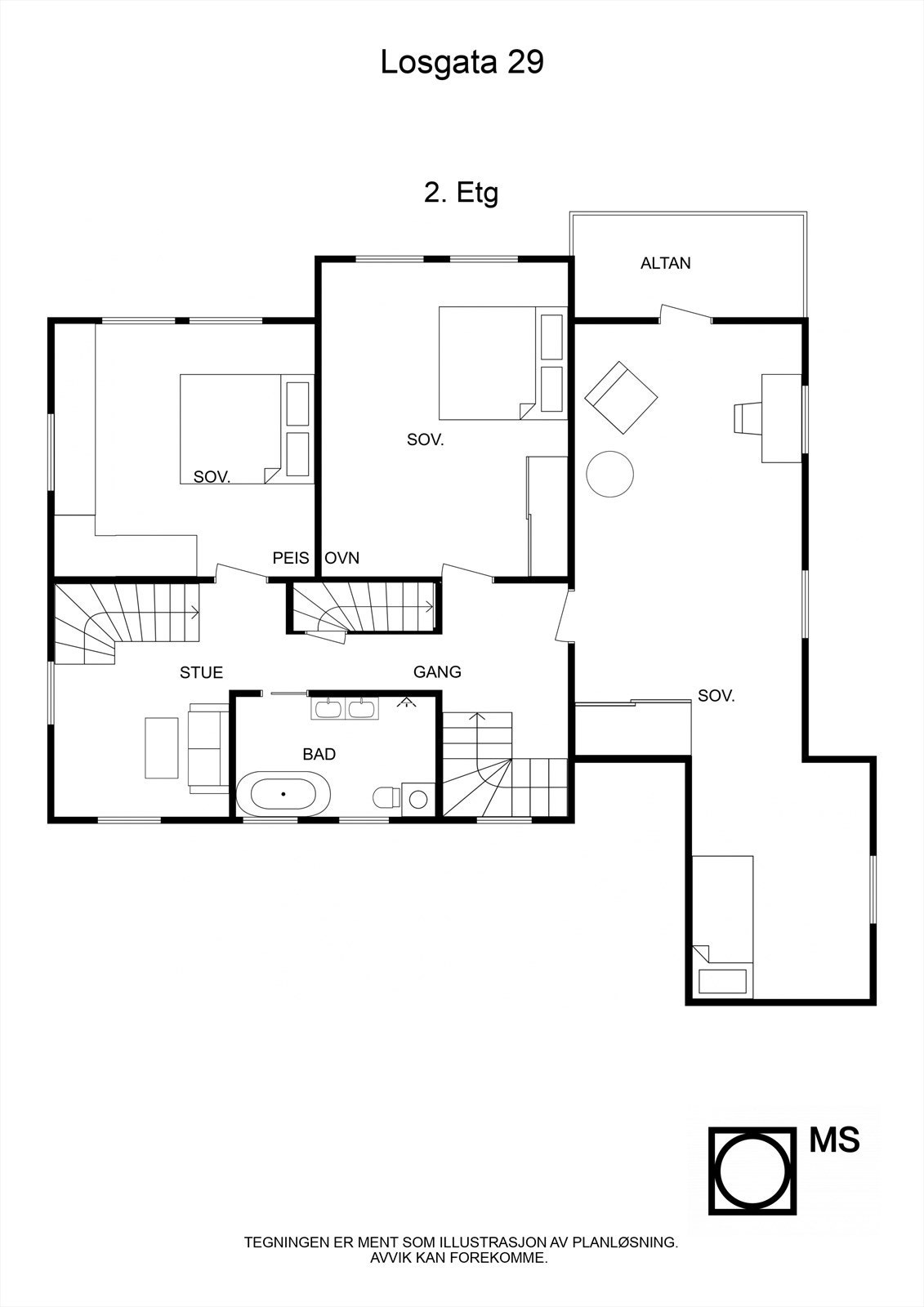 Losgata 29 - 2. Etg Galleribilde
