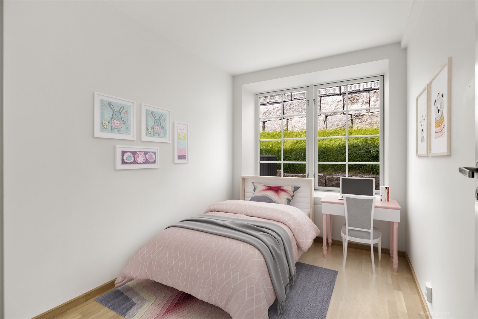 Soverom 2 passer perfekt som gjesterom, walk in closet, barnerom eller kontor. Galleribilde