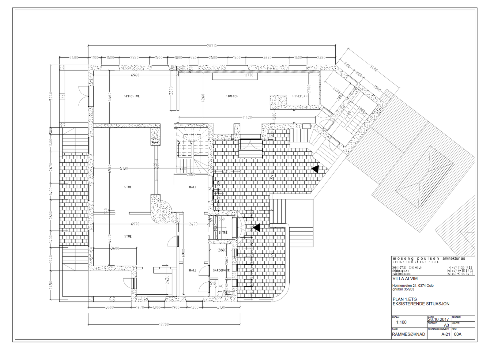 Plantegning 1.etasje. Galleribilde