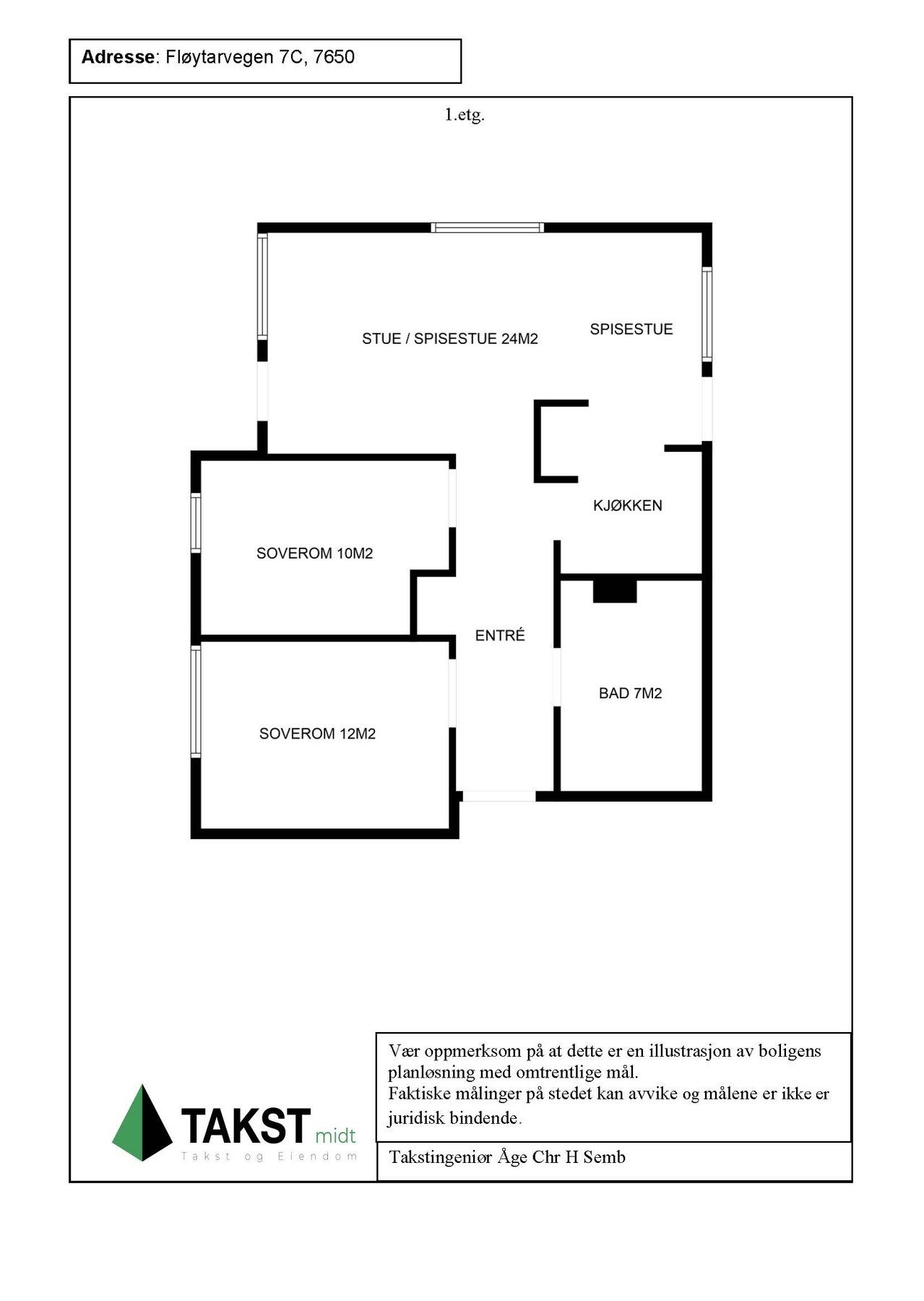 Planskisse. Galleribilde