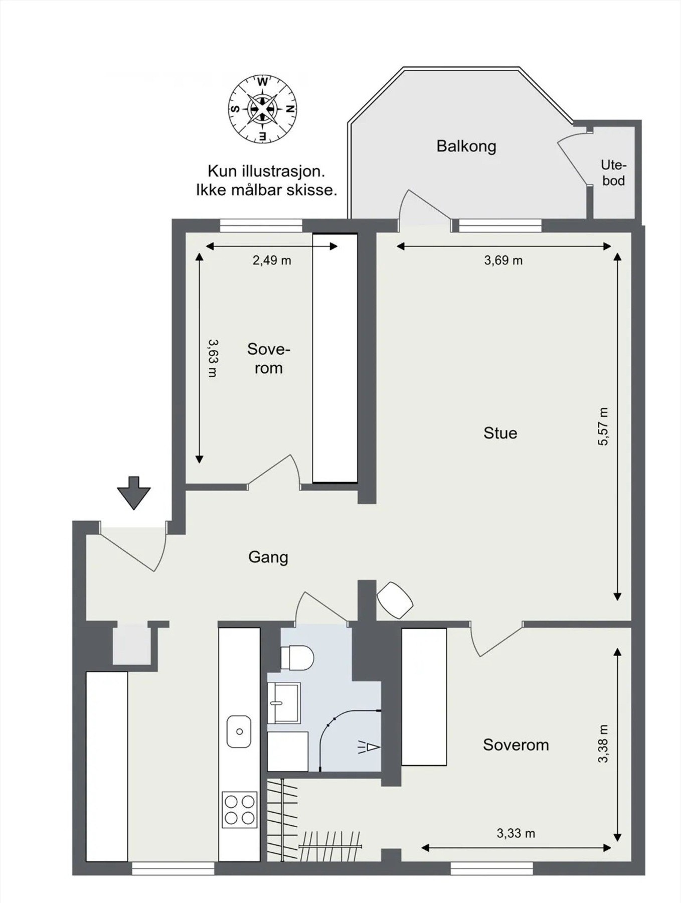 Planskisse. Galleribilde