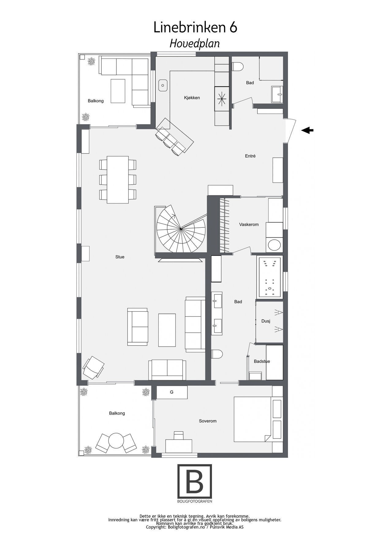 Plantegning hovedplan Galleribilde