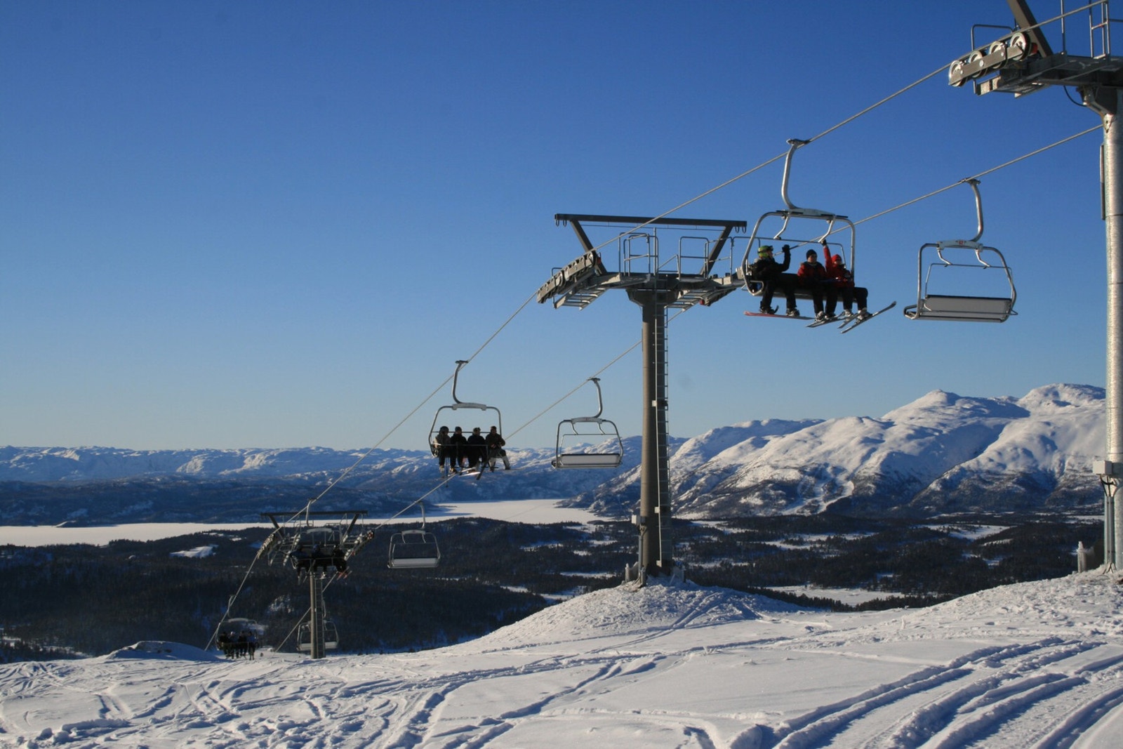 Fra hytta er det ca kun 15 minutter til Rauland Skisenter Galleribilde
