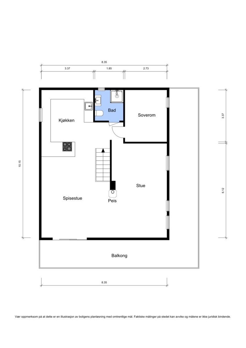 Plantegning 2. etasje Galleribilde