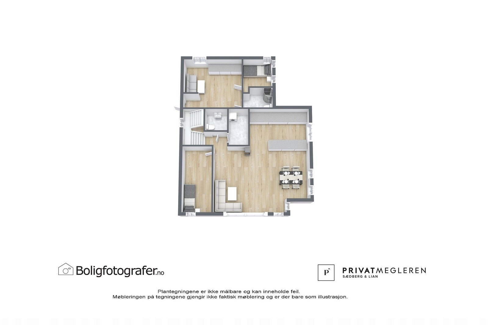 Plantegning 2. etasje - ikke målsatt, kun en illustrasjon. Galleribilde
