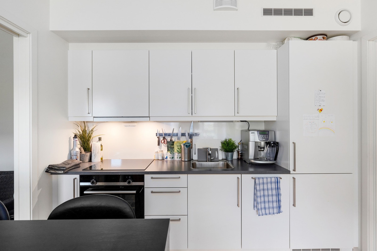 På kjøkkenet har man rikelig med skap- og benkeplass. Galleribilde