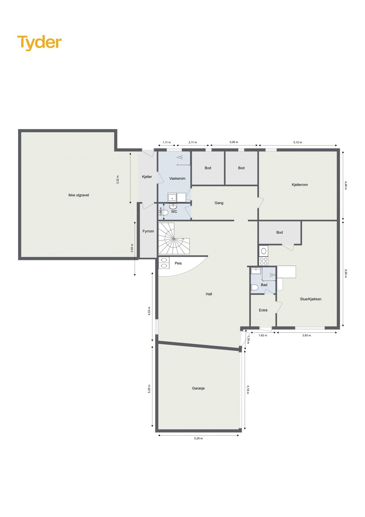 Bamseveien 24 - Underetasje. Galleribilde