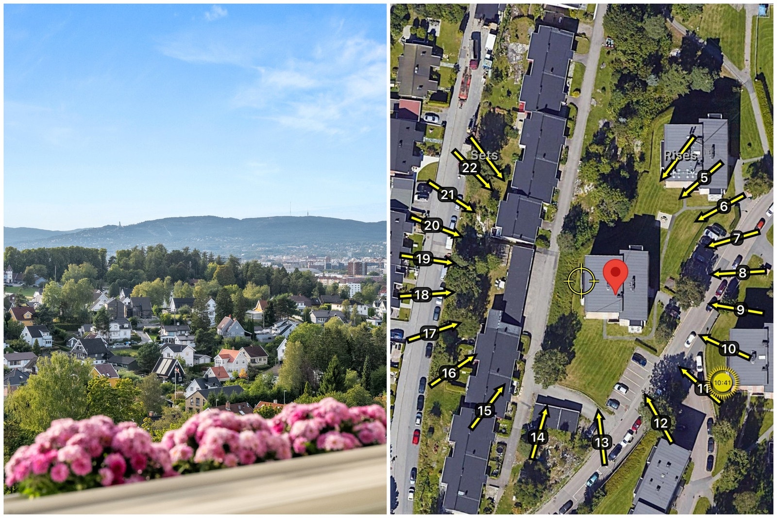 Den vestvendte beliggenheten sørger for meget gode solforhold på balkongen. Galleribilde