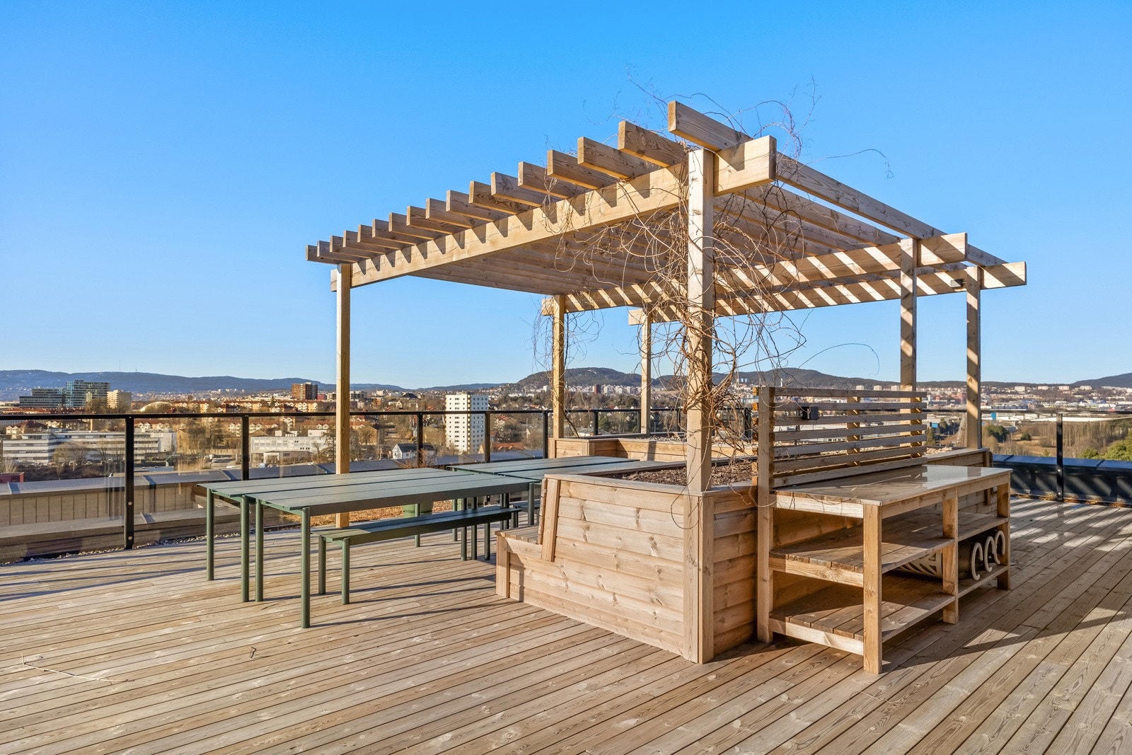 Felles takterrasser. Galleribilde