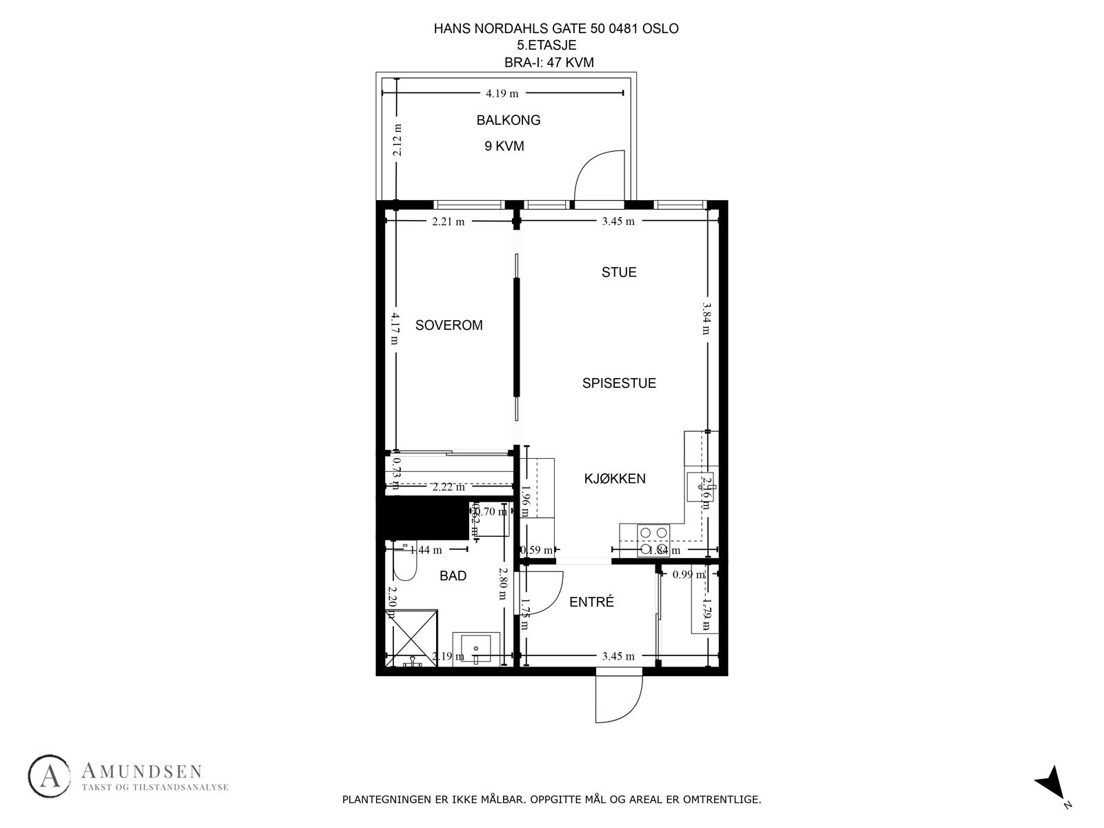 Arealeffektiv 2-roms med god flyt- Velkommen til visning! Galleribilde