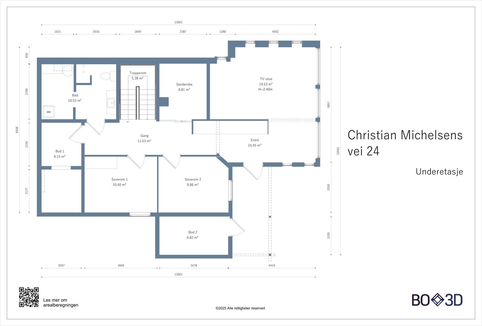 Planløsning 1. etasje Galleribilde
