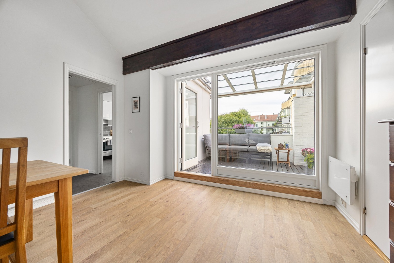 Det ble satt inn nye vinduer i regi av borettslaget i 2022. Galleribilde