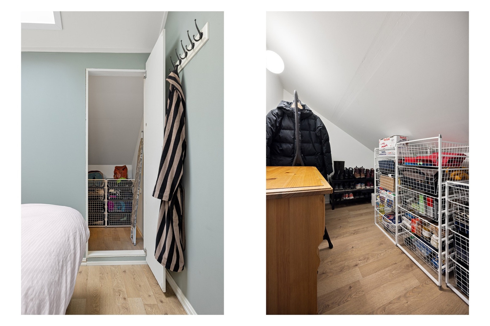 Fra soverommet har du tilgang til kott innredet som walk-in closet. Galleribilde