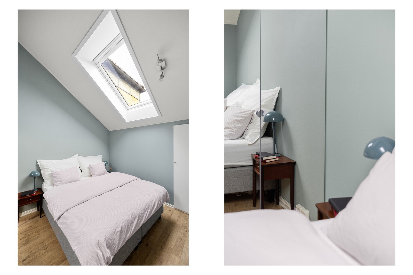 Elektrisk vindu og innvendig solavskjerming med fjernbetjening på hovedsoverommet. Galleribilde