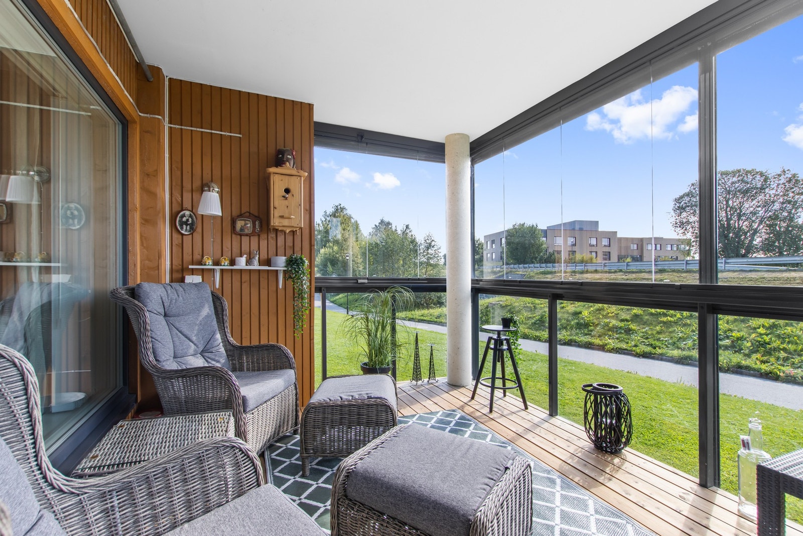 Innglasset veranda Galleribilde