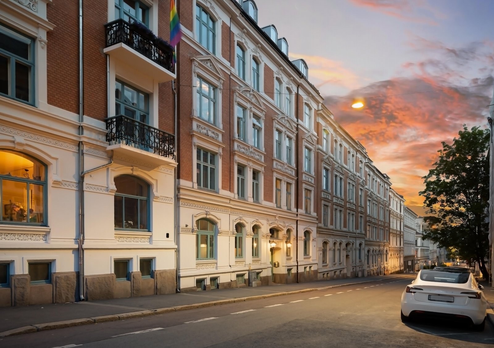 Leiligheten er attraktivt og sentralt beliggende i etablert boligområde på Vika med pulserende byliv i umiddelbar nærhet Galleribilde