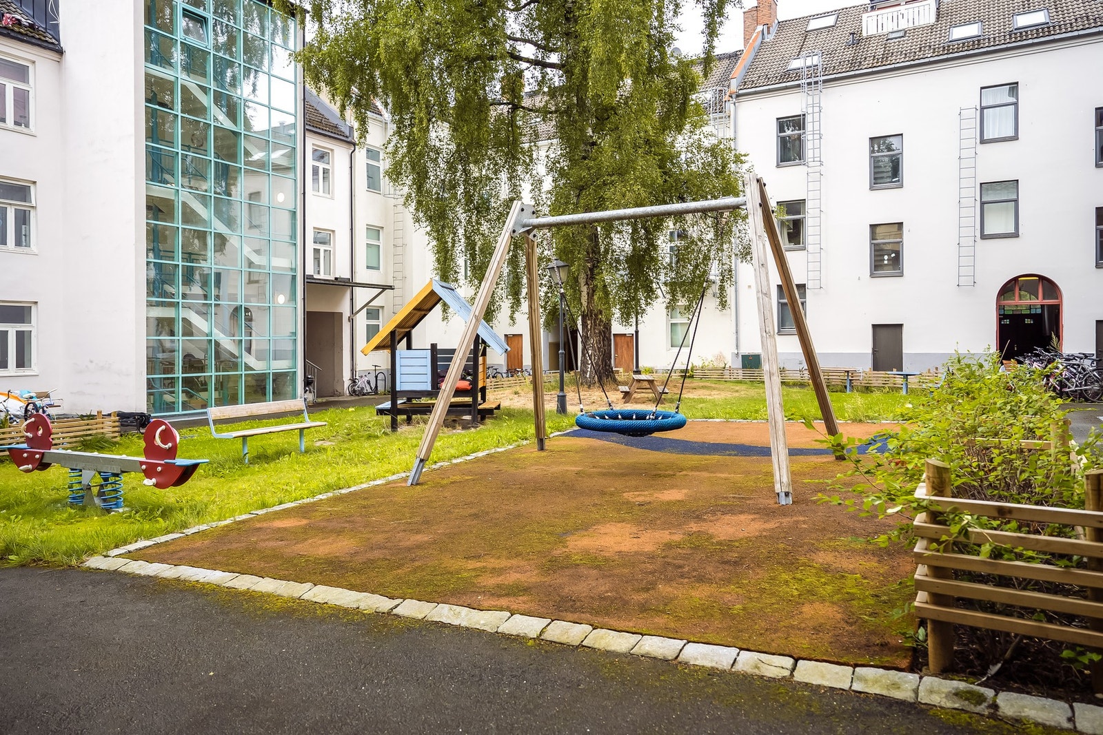 Hyggelig felles bakgård for beboerne. Galleribilde