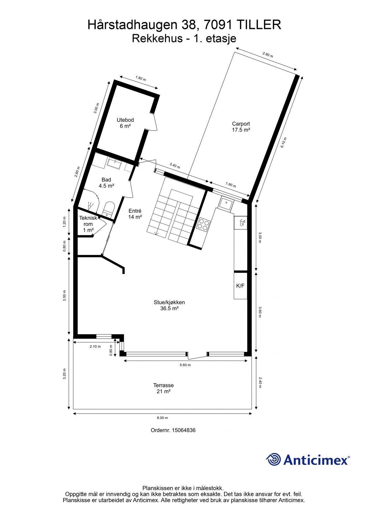 Plantegning - 1. etasje Galleribilde
