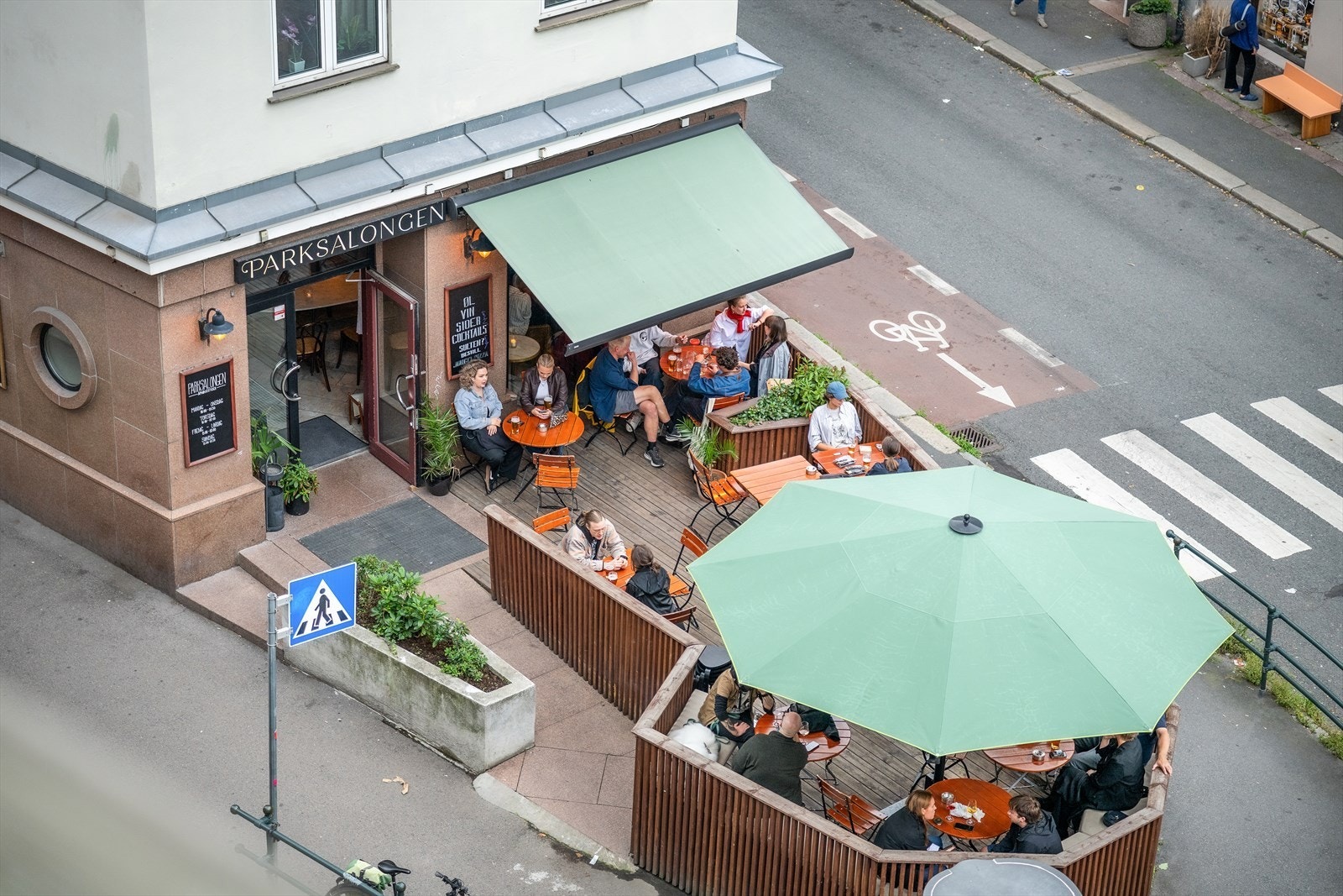 Utsikt fra balkong. Galleribilde