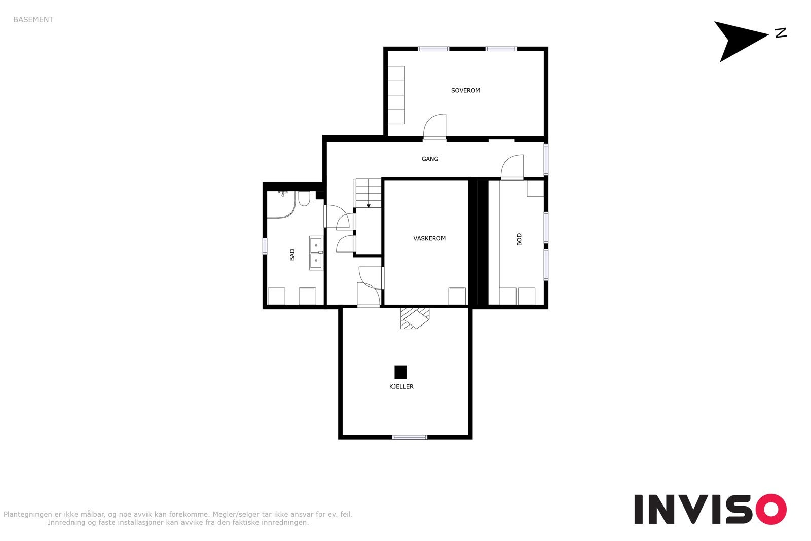 Planløsning kjeller Galleribilde