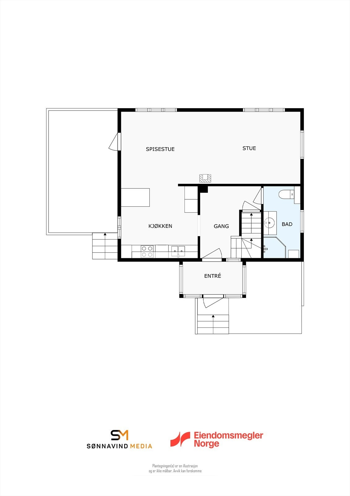 Plantegning hovedetasjen Galleribilde
