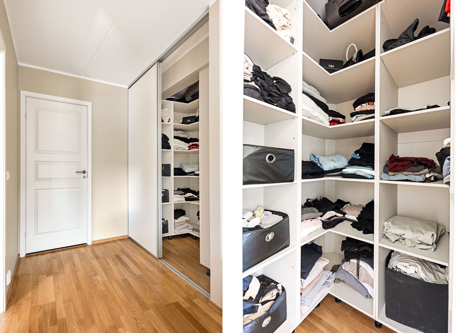 En drøm for mange med walk-in closet Galleribilde