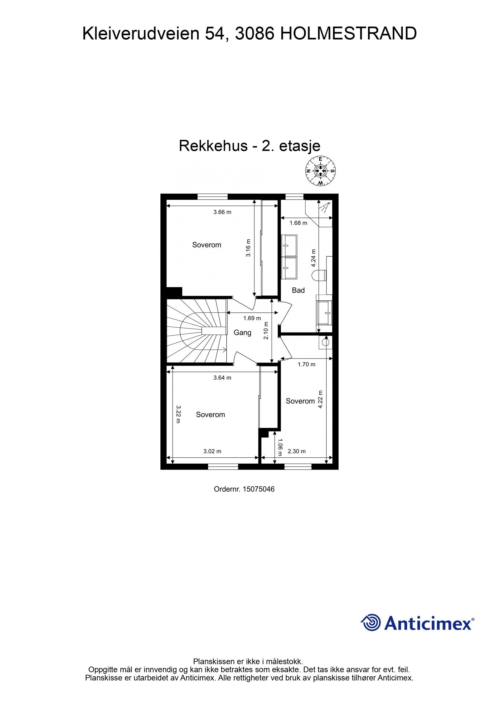 Plantegning 2. etasje Galleribilde