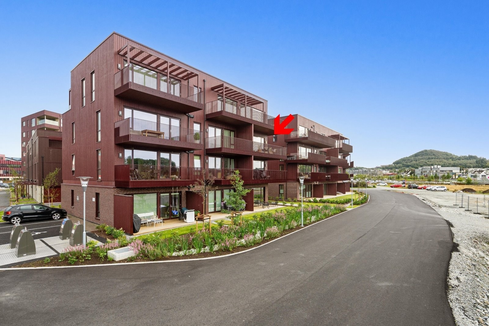 Leiligheten ligger meget flott til med gode solforhold. Galleribilde