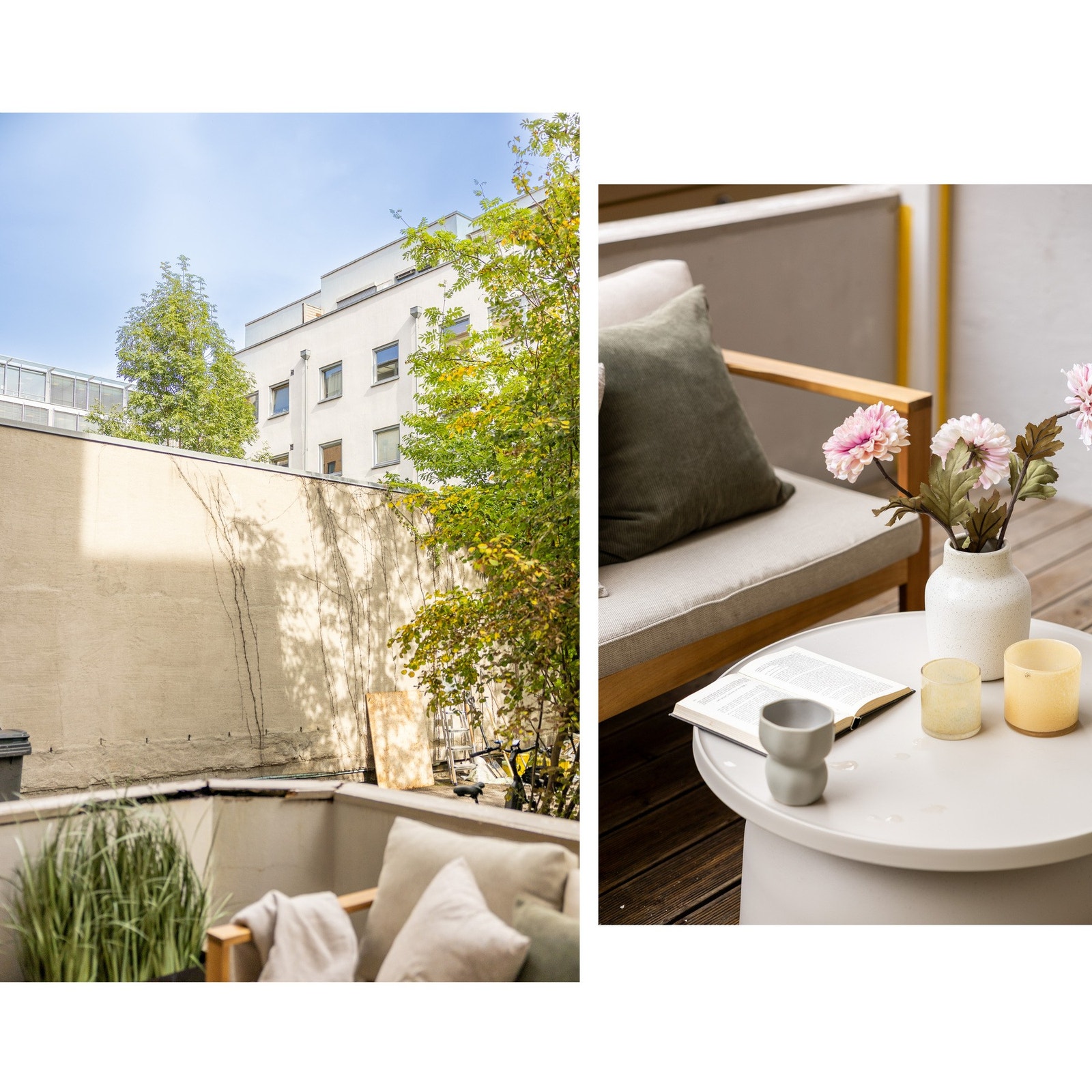 Det er oppdaget at balkongen er ulovlig utvidet uten styregodkjennelse/kommunal godkjennelse, og må kanskje rives, konferer megler for ytterligere informasjon. Galleribilde