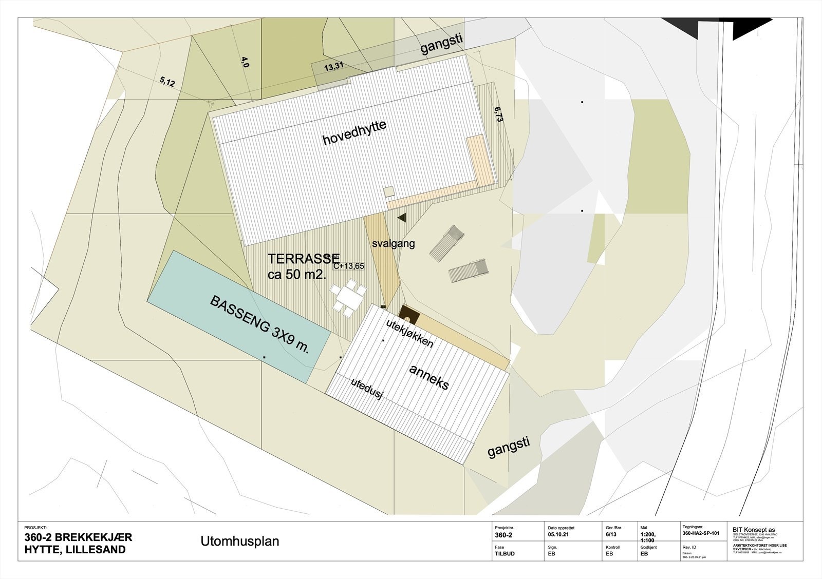 Overikt over plan på hytta Galleribilde