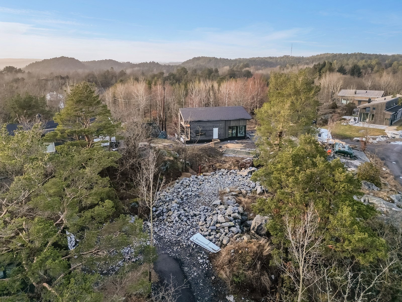 Drone av området Galleribilde