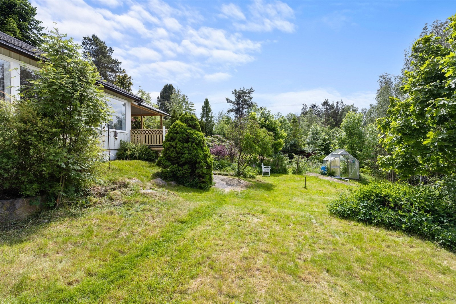 Romslig hage Galleribilde