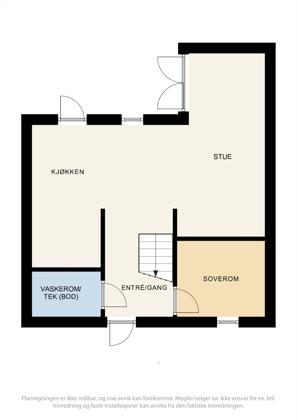 Plantegning 1.etasje Galleribilde