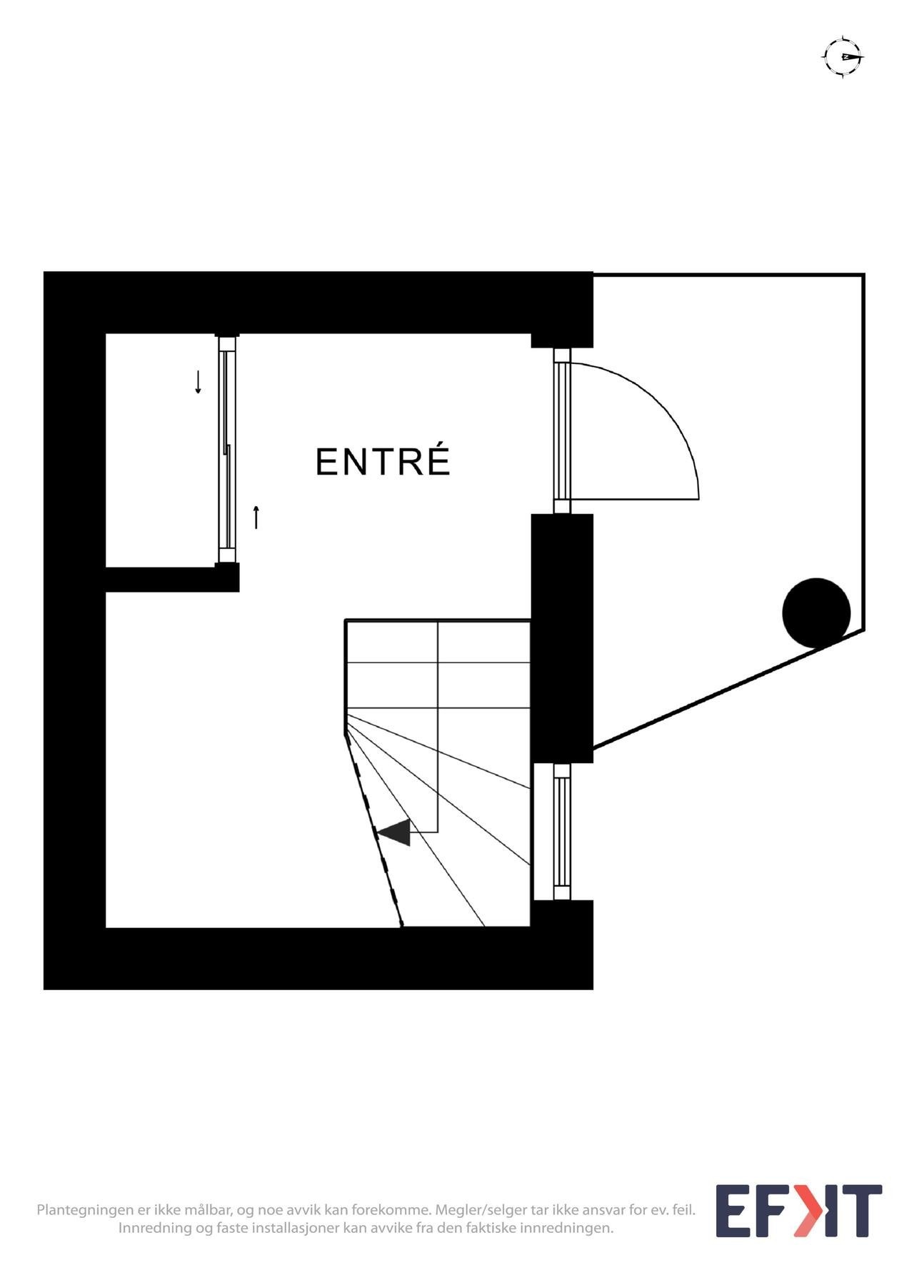 2D Plantegning - 1.etasje. Galleribilde