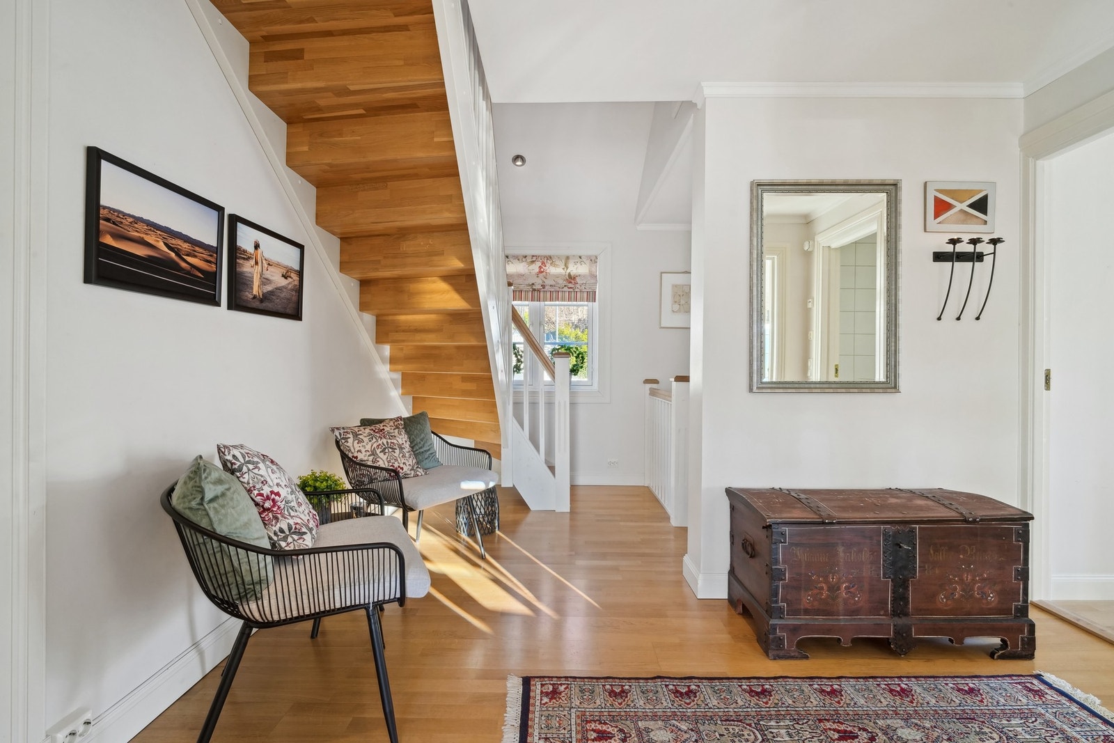 Vi beveger oss videre til loftsetasjen i leiligheten. Galleribilde