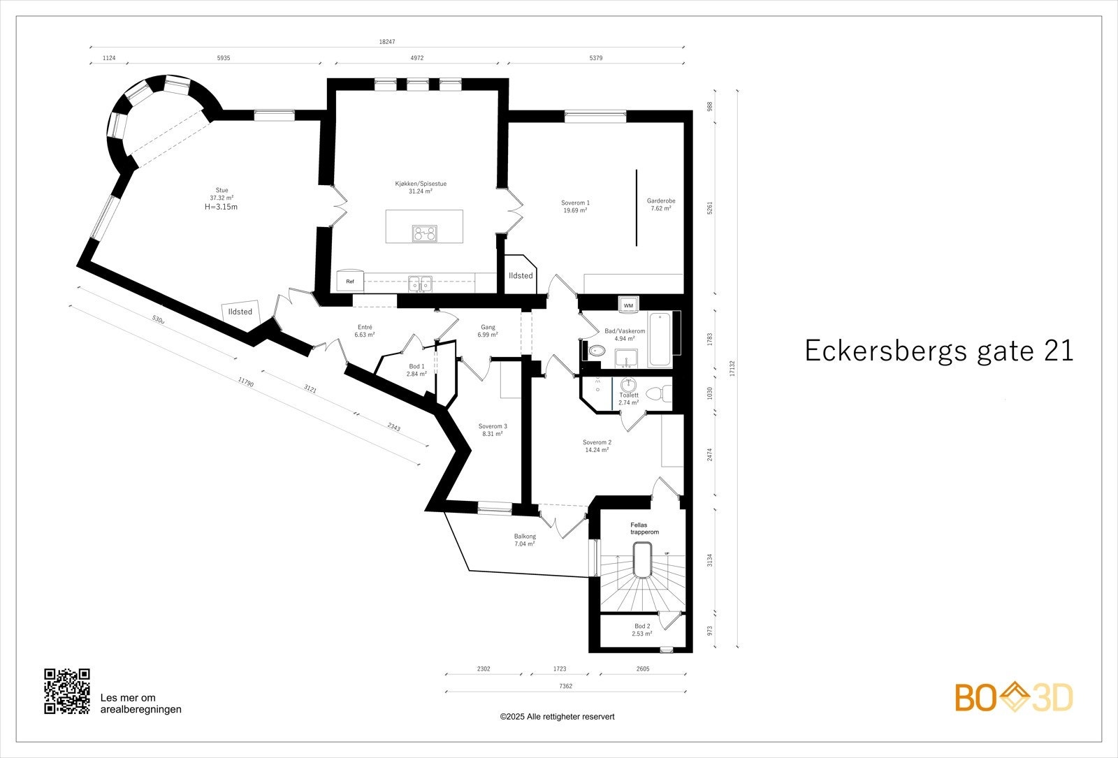 Plantegning Galleribilde