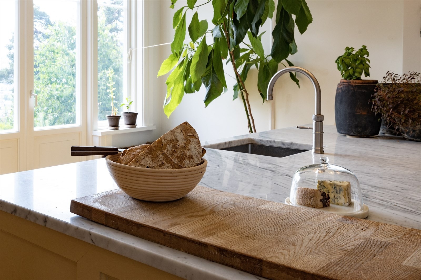 Detalj fra boligen lekre kjøkken. Galleribilde